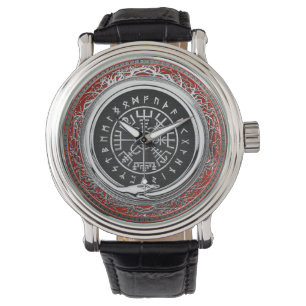 Reloj De Pulsera [400] Vegvisir - Viking Silver Magic Runic Compass