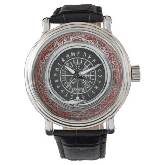 Reloj De Pulsera [400] Vegvisir - Viking Silver Magic Runic Compass