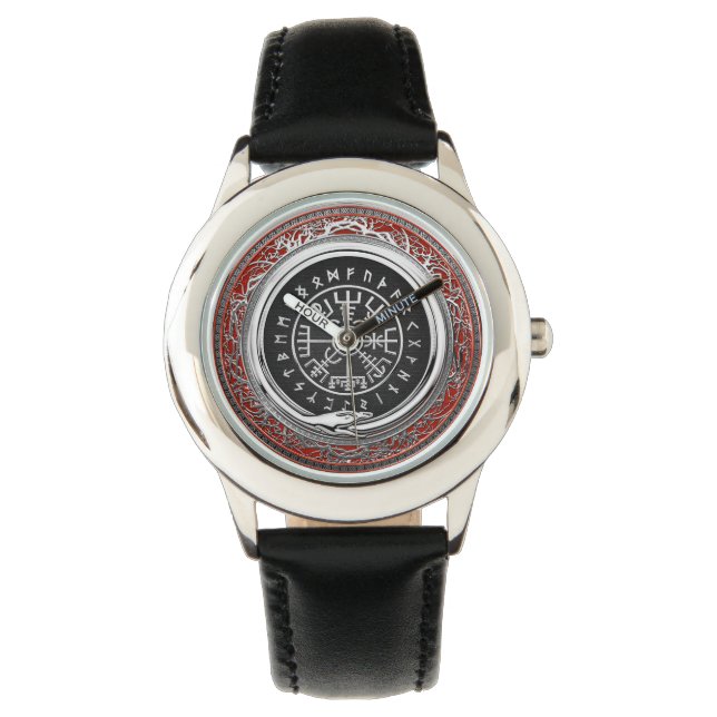 Reloj De Pulsera [400] Vegvisir - Viking Silver Magic Runic Compass (Anverso)