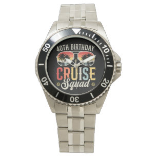 Reloj De Pulsera 40.º Nacimiento Cruise Squad Familiares Hombres