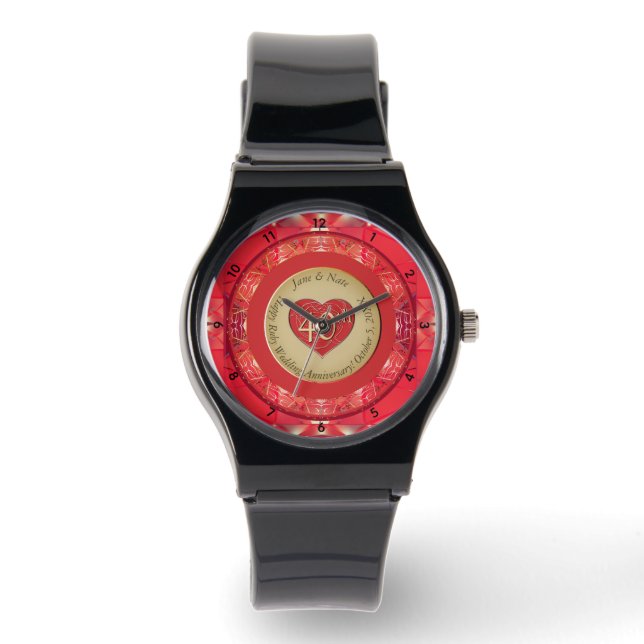 Reloj De Pulsera 40th Ruby Anniversary (Anverso)