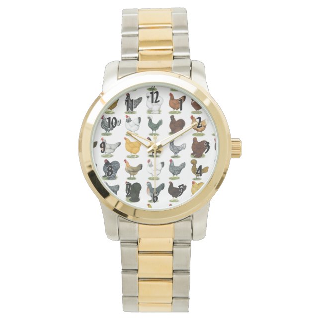 Reloj De Pulsera 49 gallinas (Anverso)