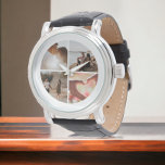 Reloj De Pulsera 4 Collage Personalizado de fotos personalizado<br><div class="desc">Crea un Collage de fotos Personalizado único personalizado y personalizado 4 Photo watch de Ricaso - añade tus propias 4 fotografías.</div>