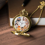 Reloj De Pulsera 4 Galería fotográfica personalizada<br><div class="desc">Dé un regalo atemporal que hable de amor y recuerdos con nuestro Watch personalizado. Este exquisito reloj es perfecto para el Día del Padre o el cumpleaños de un abuelo,  con seis fotos personalizadas y texto personalizado para celebrar momentos apreciados.</div>
