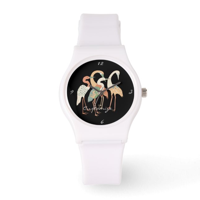 Reloj De Pulsera 4 Grullas Japonesas Thunder_Cove (Anverso)