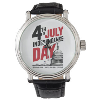 Reloj De Pulsera 4th of July 250th Anniversary Independence Day