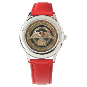 Reloj De Pulsera [500] Águila imperial romana dorada sobre medall