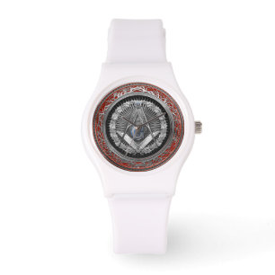 Reloj De Pulsera [500] Master Mason - Silver Square & Compass