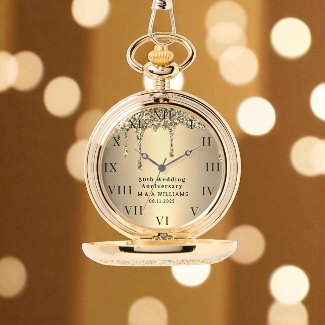 Reloj De Pulsera 50.º Aniversario Boda Moderno Elegante 50 (Subido por el creador)