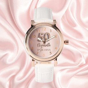 Reloj De Pulsera 50.º rosa de oro