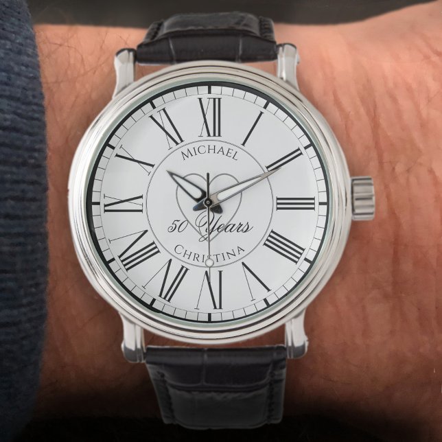 Reloj De Pulsera 50° aniversario - 50 años personalizados (Subido por el creador)