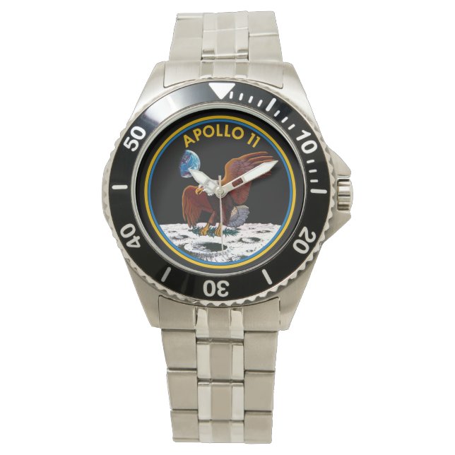 Reloj De Pulsera 50 Aniversario del Aterrizaje de la Luna, Apolo 11 (Anverso)