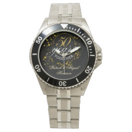 Reloj De Pulsera 50 Years Together Golden Wedding Anniversary Party
