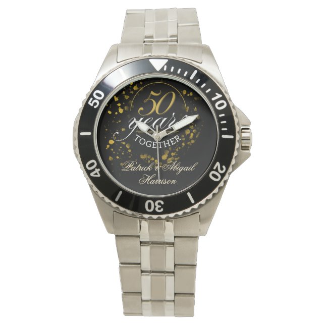 Reloj De Pulsera 50 Years Together Golden Wedding Anniversary Party (Anverso)