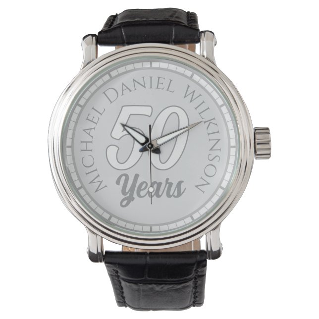 Reloj De Pulsera 50th Birthday (Anverso)