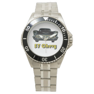 Reloj De Pulsera 57 Chevy Classic Stainless Steel Watch