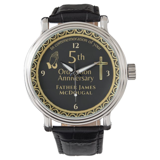 Reloj De Pulsera 5.º Sacerdote del Aniversario de la Ordenación PER (Anverso)