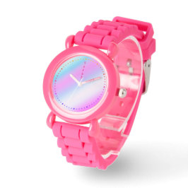 Reloj De Pulsera 5 Letter Personalized Name Rainbow Silicone
