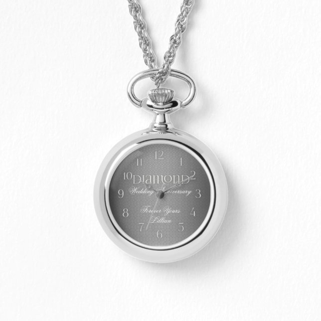 Reloj De Pulsera 60.ª Boda de Diamantes Annivserario (Anverso)