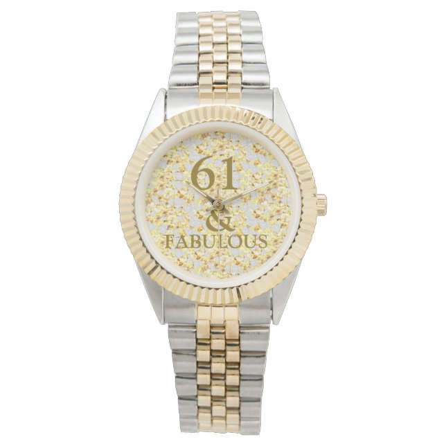 Reloj De Pulsera 61 cumpleaños (Anverso)