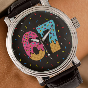 Reloj De Pulsera 67 Gracioso Meme Ice Cream Seis Siete Gen Alpha
