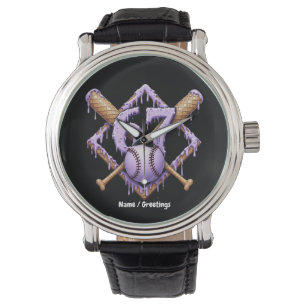 Reloj De Pulsera 67 Ice Cream Drip Béisbol Meme Gracioso Retro Spor