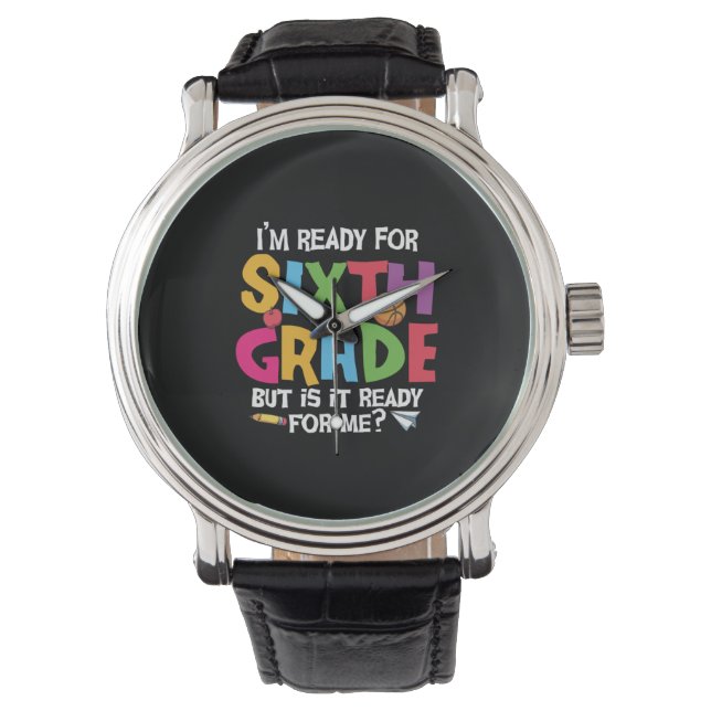 Reloj De Pulsera 6.ª Maestra Preparada Para Sexto Grado (Anverso)