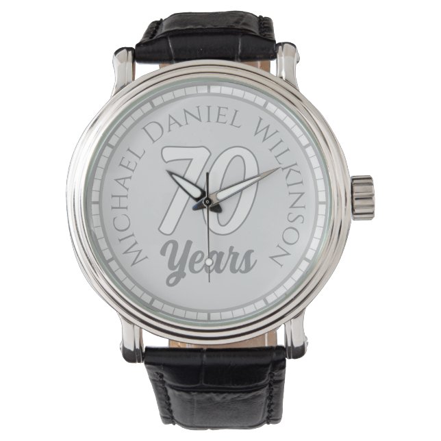 Reloj De Pulsera 70 cumpleaños (Anverso)