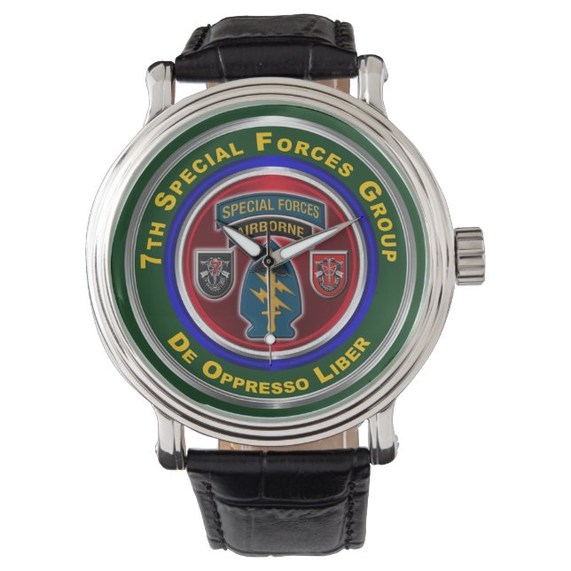 Reloj De Pulsera 7.º Grupo de Fuerzas Especiales Aerotransportado (Anverso)