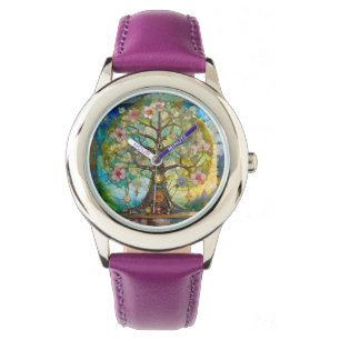 Reloj De Pulsera 7 Chakra Blossoming Tree Of Life