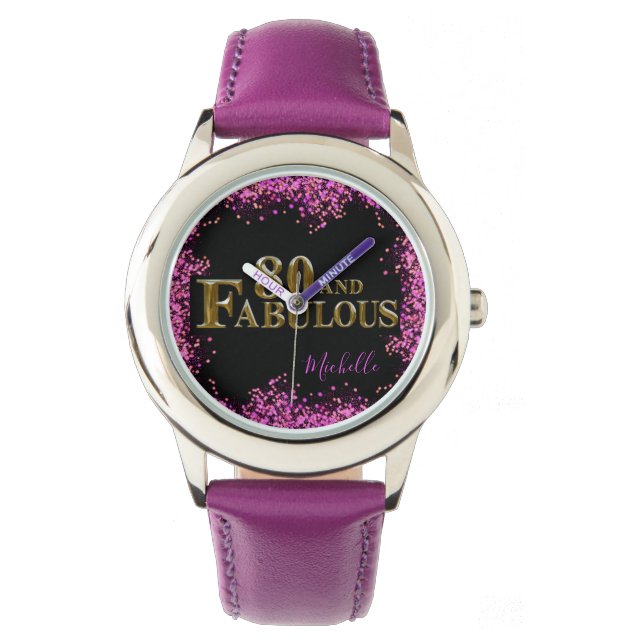 Reloj De Pulsera 80 cumpleaños (Anverso)