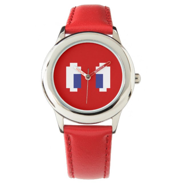 Reloj De Pulsera 8 bits Pixel Manga Eyes (Anverso)