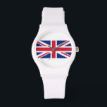 Reloj De Pulsera 8 bits Union Pixel Jack<br><div class="desc">Union Pixel Jack UK Flag Vintage 8 Bit Pixel Art. Globe Trotters se especializa en imágenes idiosincrásicas de todo el mundo. Aquí encontrará tarjetas de felicitación únicas,  postales,  Posters,  Mousepads y más.</div>
