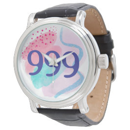 Reloj De Pulsera 999 Número de Ángel Manifestación de Renacimiento