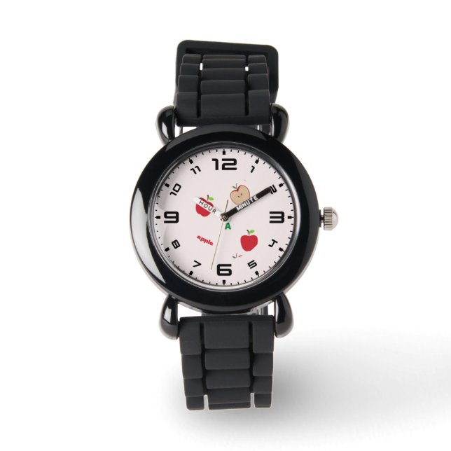 Reloj De Pulsera A es para manzana rosa (Anverso)