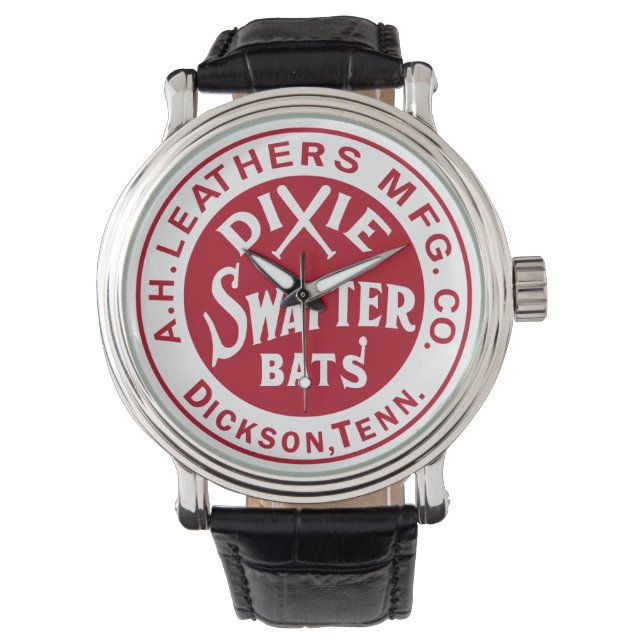 Reloj De Pulsera A.H. Leathers Dixie Swatter Bats Dickson (Anverso)