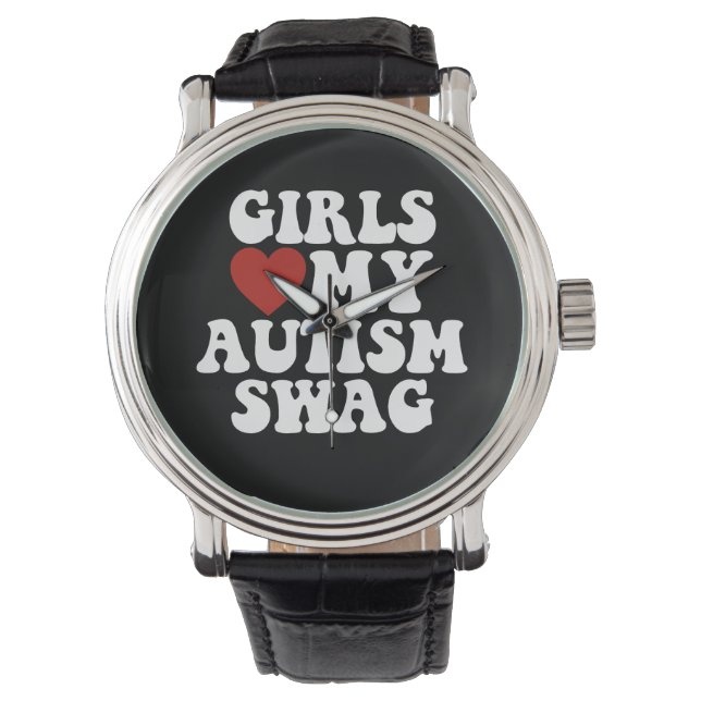 Reloj De Pulsera A los chicas les encantan mis regalos de autismo (Anverso)