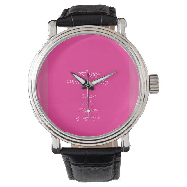 Reloj De Pulsera a mi esposa valentine poem (Anverso)