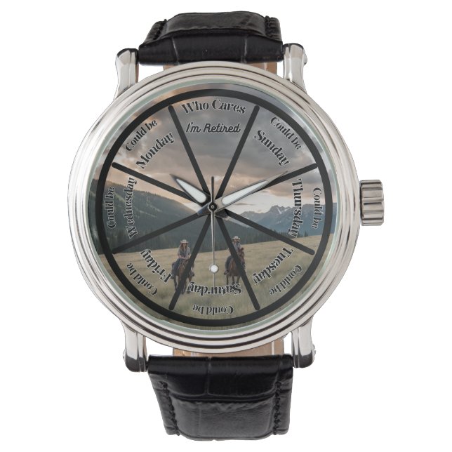 Reloj De Pulsera ¿A quién le importa qué día es cuando te retiras? (Anverso)