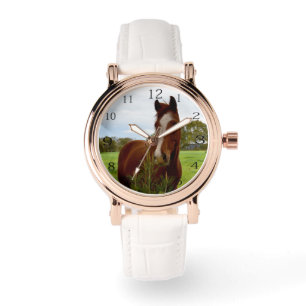 Reloj De Pulsera "A Whipwhof Nature: A Chestnut Horse and Banksia,