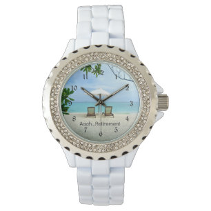 Reloj De Pulsera Aaah...retiro, relajación en Beach Watch