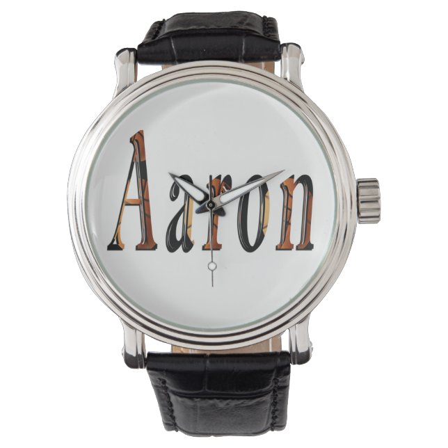 Reloj De Pulsera "Aaron y el Juego de la Gloria" Su nombre (Anverso)