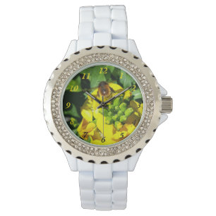 Reloj De Pulsera Abeja a las flores amarillas