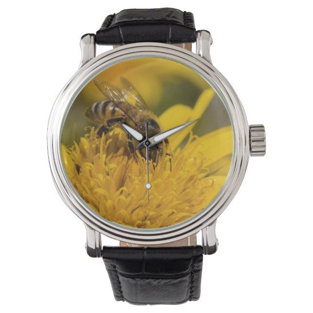 Reloj De Pulsera Abeja africana con polen de los santos (Anverso)