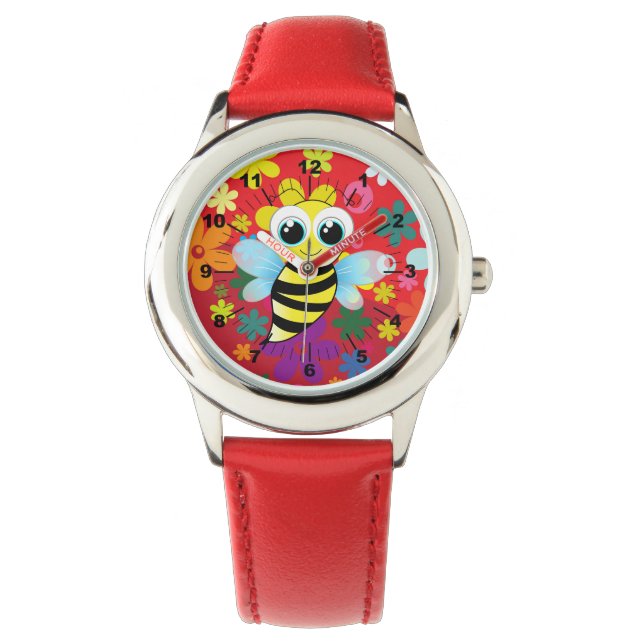 Reloj De Pulsera Abeja feliz (Anverso)