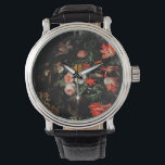 Reloj De Pulsera Abraham Mignon El Bouquet Girado. Floral<br><div class="desc">Reloj de Abraham Mignon "El Bouquet girado". Arte renacentista floral.</div>
