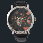 Reloj De Pulsera Abraham Mignon El Bouquet Girado. Floral<br><div class="desc">Reloj de Abraham Mignon "El Bouquet girado". Arte renacentista floral.</div>