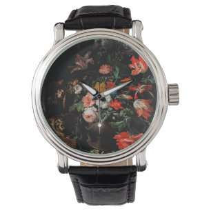 Reloj De Pulsera Abraham Mignon El Bouquet Girado. Floral