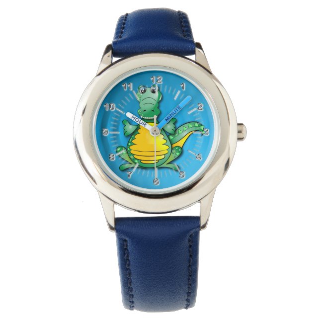 Reloj De Pulsera Abrazo de cocodrilo (Anverso)