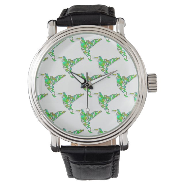 Reloj De Pulsera Abstract Hummingbird (Anverso)